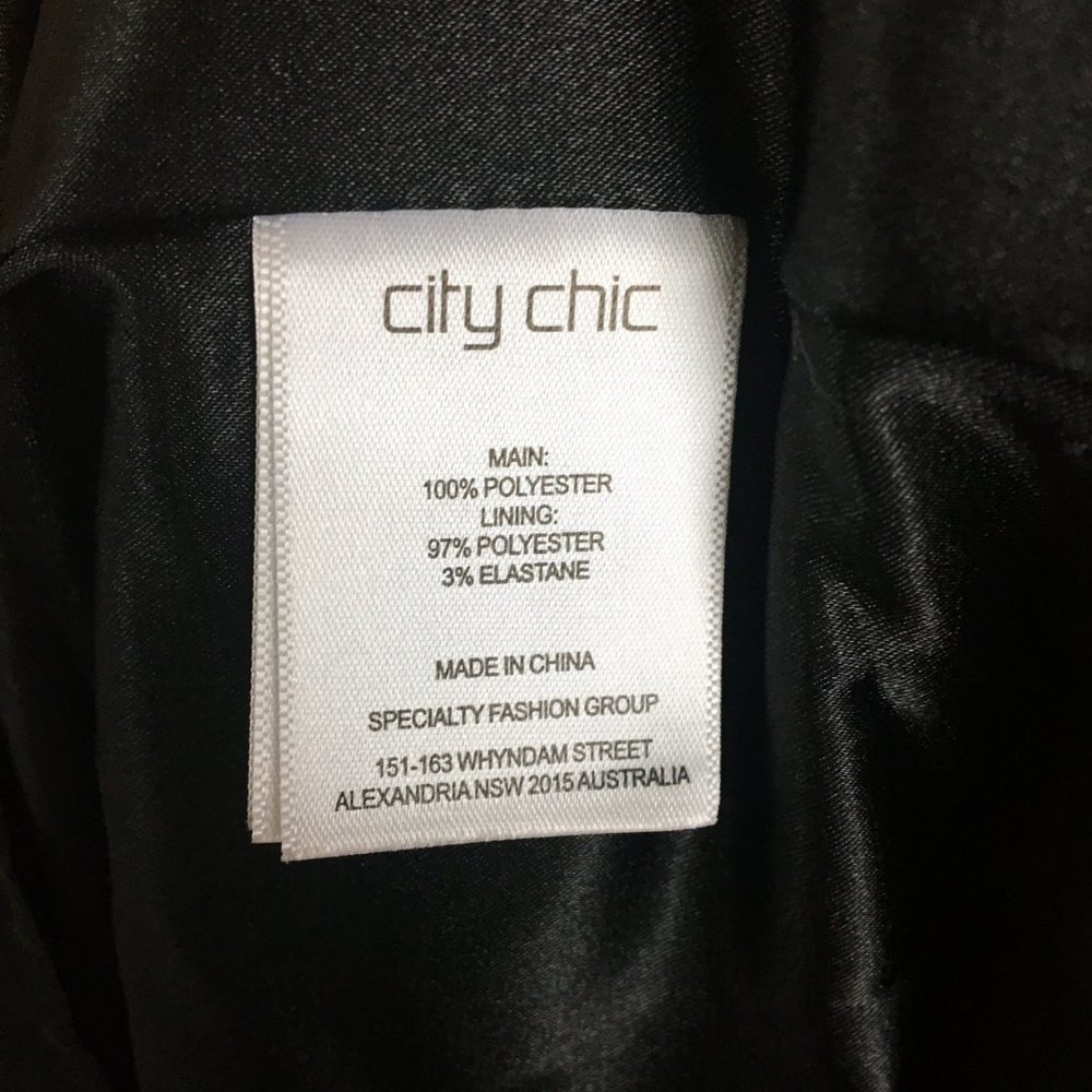 City Chic Solid Black Midi Romance Halter Dress - Picture 3 of 8